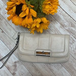 Coach leather clutch